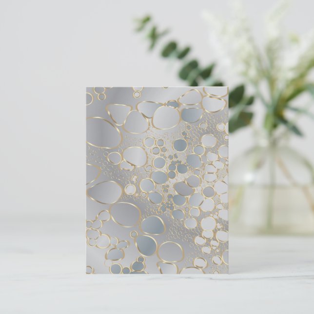 Cartão Postal trabalho digital abstrato (Em pé/Frente)