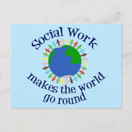 Cartão Postal Trabalho social faz o mundo girar
