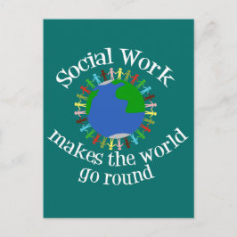 Cartão Postal Trabalho social faz o mundo girar