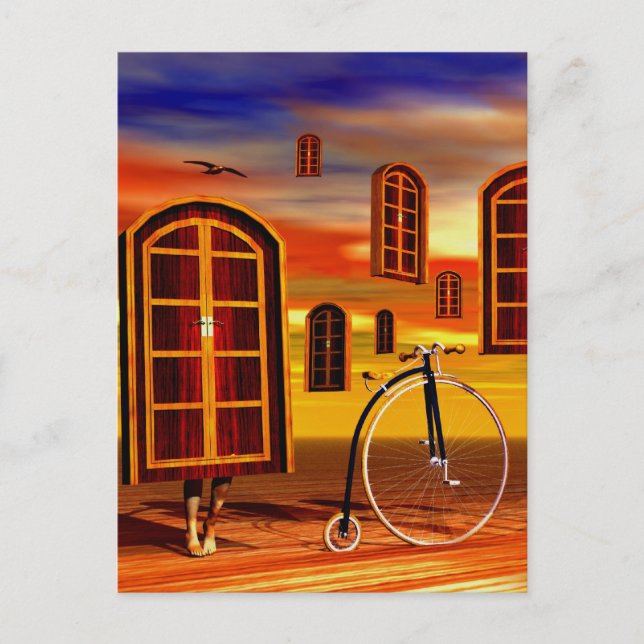 Cartão Postal Trabalhos de arte surreais (Frente)
