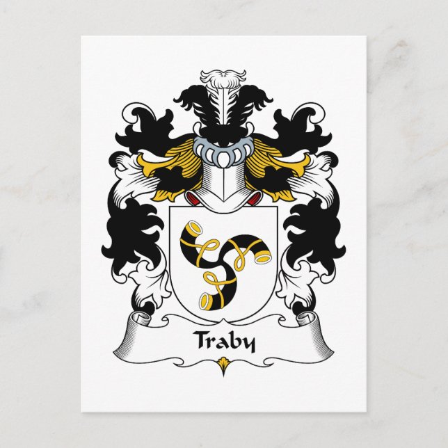 Cartão Postal Traby Family Crest (Frente)