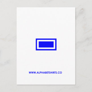 Cartão Postal Traço azul