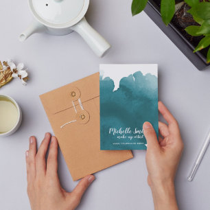 Cartão Postal traço do pincel do pincel de cor d'água do abstrat