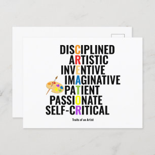 Cartão Postal Traços de um Artista