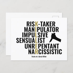 Cartão Postal Traços de um Assassino serial
