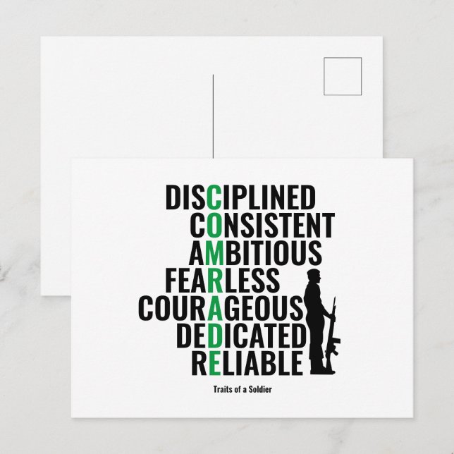 Cartão Postal Traços de um Soldado (Frente/Verso)