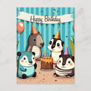 Cartão Postal Tradição de aniversário