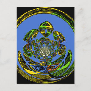 Cartão Postal Tradicional Apenas Azul