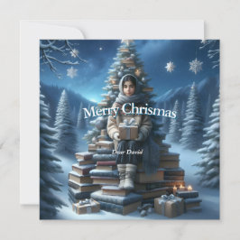 Cartão postal tradicional de natal Vintage