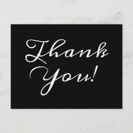 Cartão postal tradicional e clássico de "Obrigado!