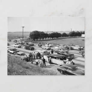 Cartão Postal Tráfego, Lincoln Boulevard, Los Angeles, Vintage