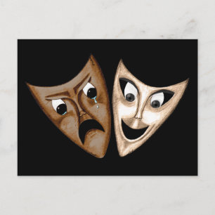 Cartão Postal Tragédia e Comédia