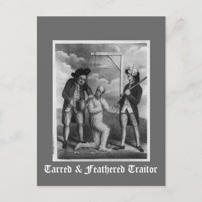 Cartão Postal Traidor Tarred & Feathered (Frente)