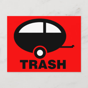 Cartão Postal Trailer Trash ~ RV Viagem Camping