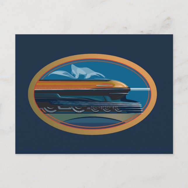 Cartão Postal Train Art (Frente)