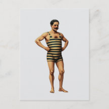 Traje de Banho Listrado de Nadador Fortão Vitorian