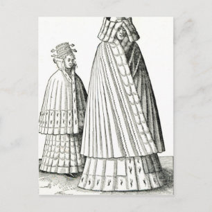 Cartão Postal Trajes de uma nobre livoniana