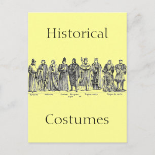 Cartão Postal Trajes históricos