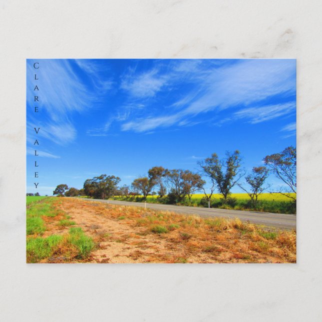 Cartão Postal trajeto em clare Valley (Frente)