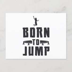 Cartão Postal Trampoline Trampoline Nascer Para Saltar Gymnast