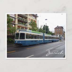 Cartão Postal tramway de Zurique