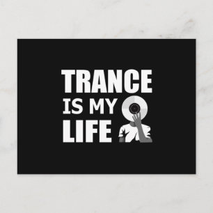 Cartão Postal Trance Techno Music Rave DJ House Dance Dance Idea