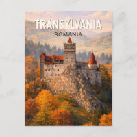 Transilvania Romênia Ilustração Arte de Viagem Vin