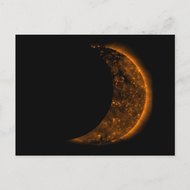 Cartão Postal Trânsito de Eclipse Solar (Frente)