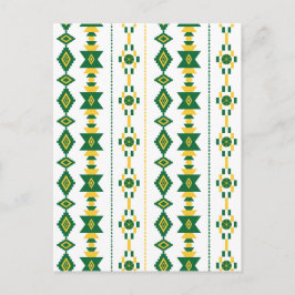 Cartão Postal Transparência Verde e Dourada