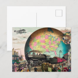 Cartão Postal Transporte do século XX, Vintage 1910