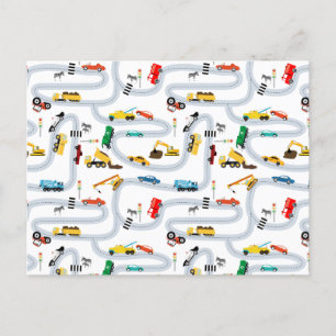 Cartão Postal Transportes Veículos Automóveis e Caminhões Tráfeg