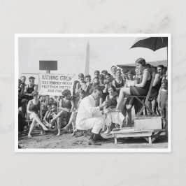 Cartão Postal Tratamentos De Toe Na Praia, 1922