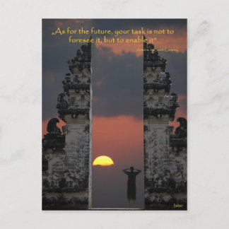 CARTÃO POSTAL TRATAR DO FUTURO