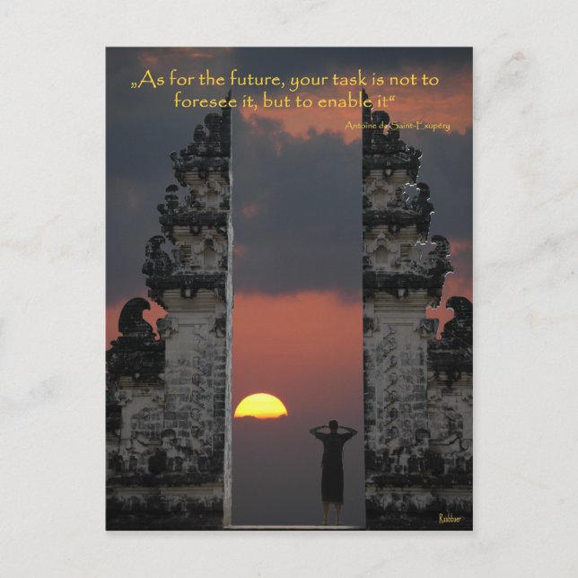 CARTÃO POSTAL TRATAR DO FUTURO (Frente)