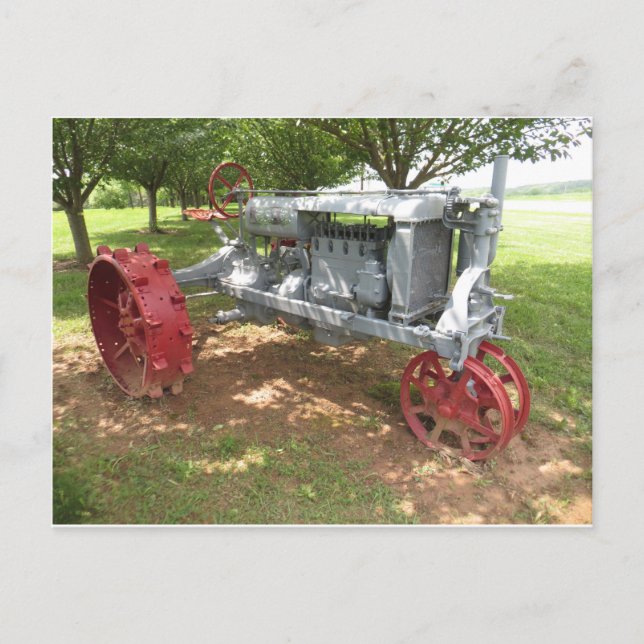 Cartão Postal Trator antigo (Frente)