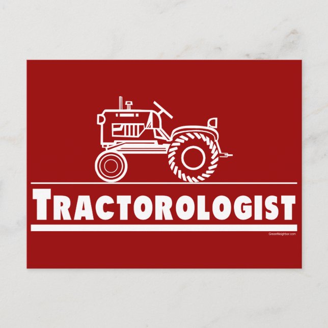 Cartão Postal Trator Ologist RED (Frente)