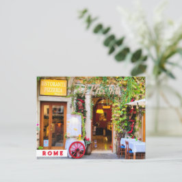 Cartão Postal Trattoria Verde. Roma, Itália