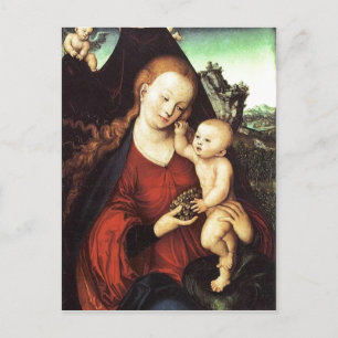 Cartão Postal Traubenmadonna von Lucas Cranach d. ?. um 1525 ?l 