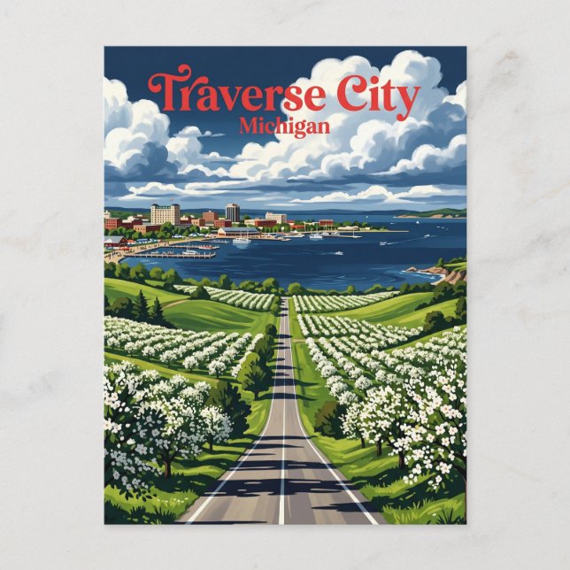 Cartão Postal Traverse City EUA (Frente)