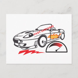Cartão Postal Travesseiro de Lançamento Sonhos Rápidos – Design
