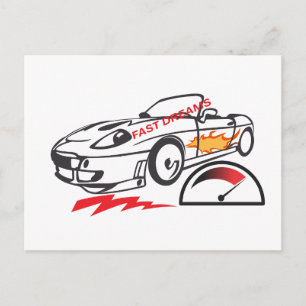 Cartão Postal Travesseiro de Lançamento Sonhos Rápidos – Design 