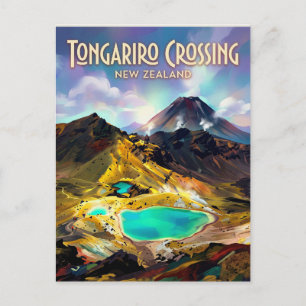 Cartão Postal Travessia Alpina de Tongariro Nova Zelândia