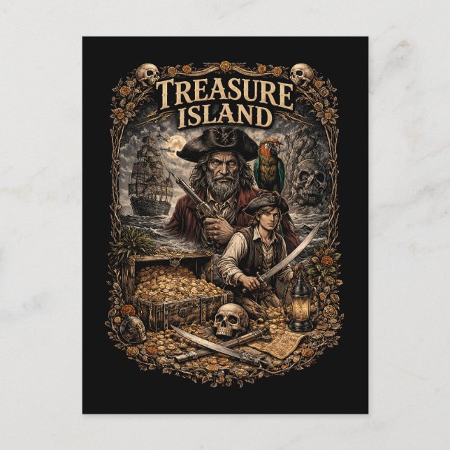 Cartão Postal Treasure Island (Frente)