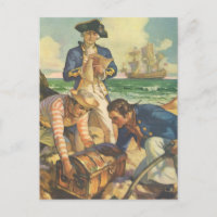 Treasure Island, Vintage Fairy Tale Pirates