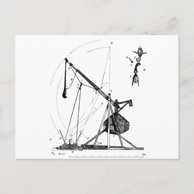 Cartão Postal trebuchet-2 (Frente)