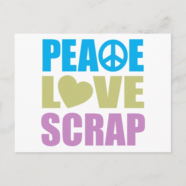 Cartão Postal Trecho de Amor de Paz (Frente)