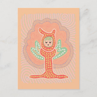 Cartão Postal Tree Fairy Dreamland Dot Painting