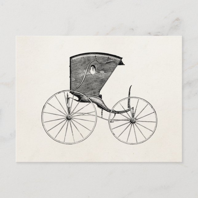 Cartão Postal Treinador de Carrinho de Compras de Carruagems Ant (Frente)