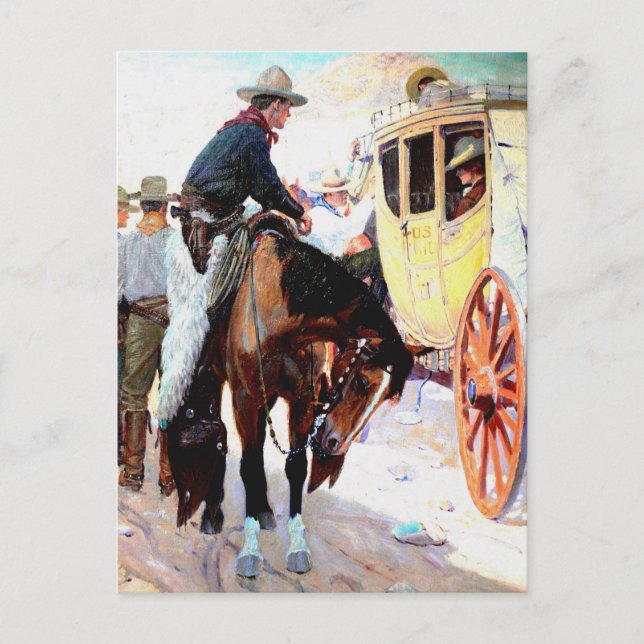 Cartão Postal Treinador do palco (Frente)