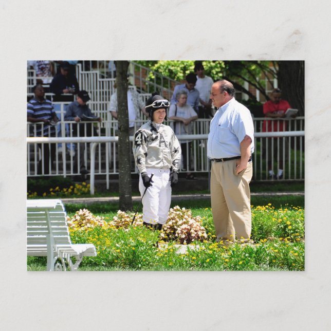 Cartão Postal Treinador Gary Sciacca e Taylor Rice (Frente)